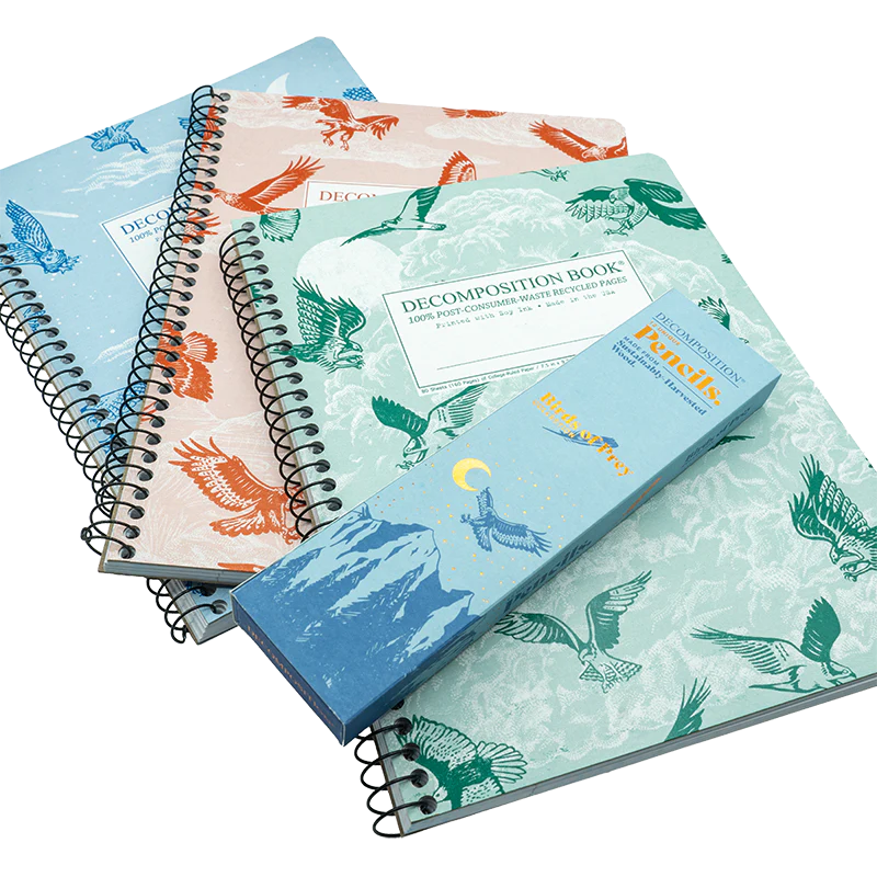 Birds of Prey Gift Set: Three Notebooks & a Dozen Pencils - Image 2